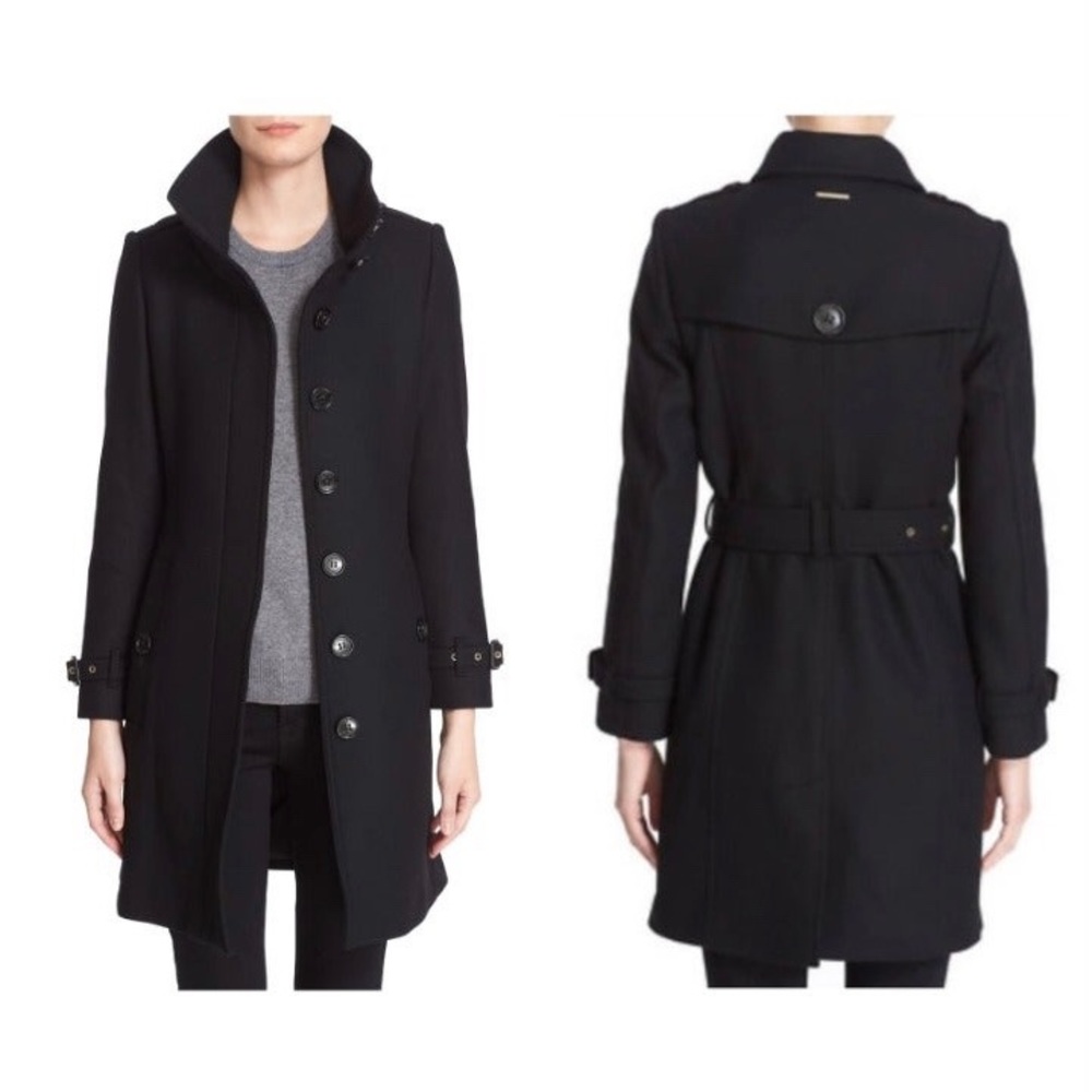 💖NWOT Burberry Gibbsmoore wool blend coat 0